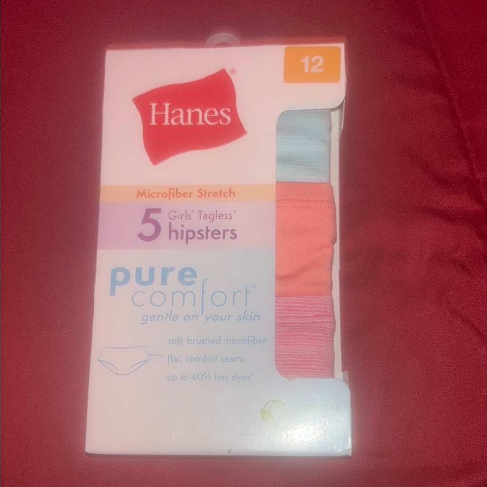 Hanes Girls' Tagless Hipsters - Vibrant Color Set